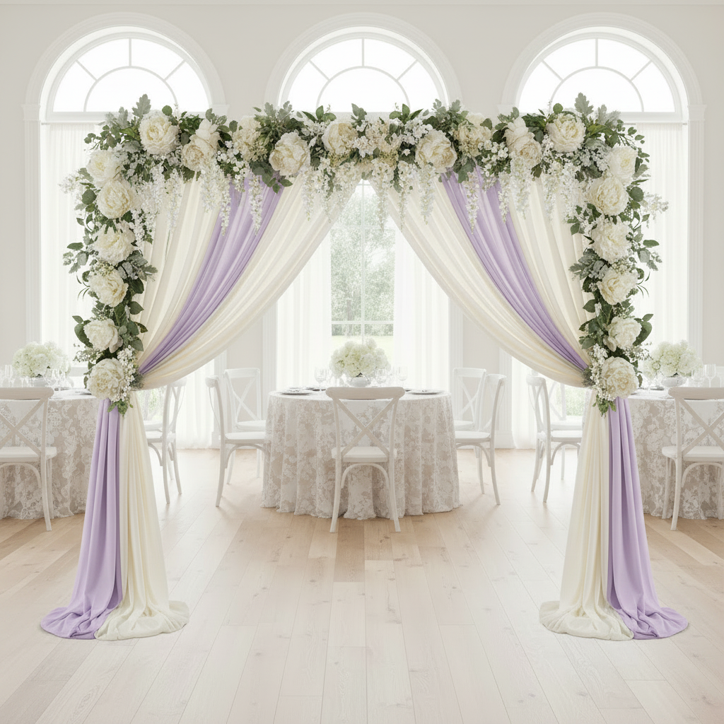 Chiffon Curtain Drape 12ft H x 118