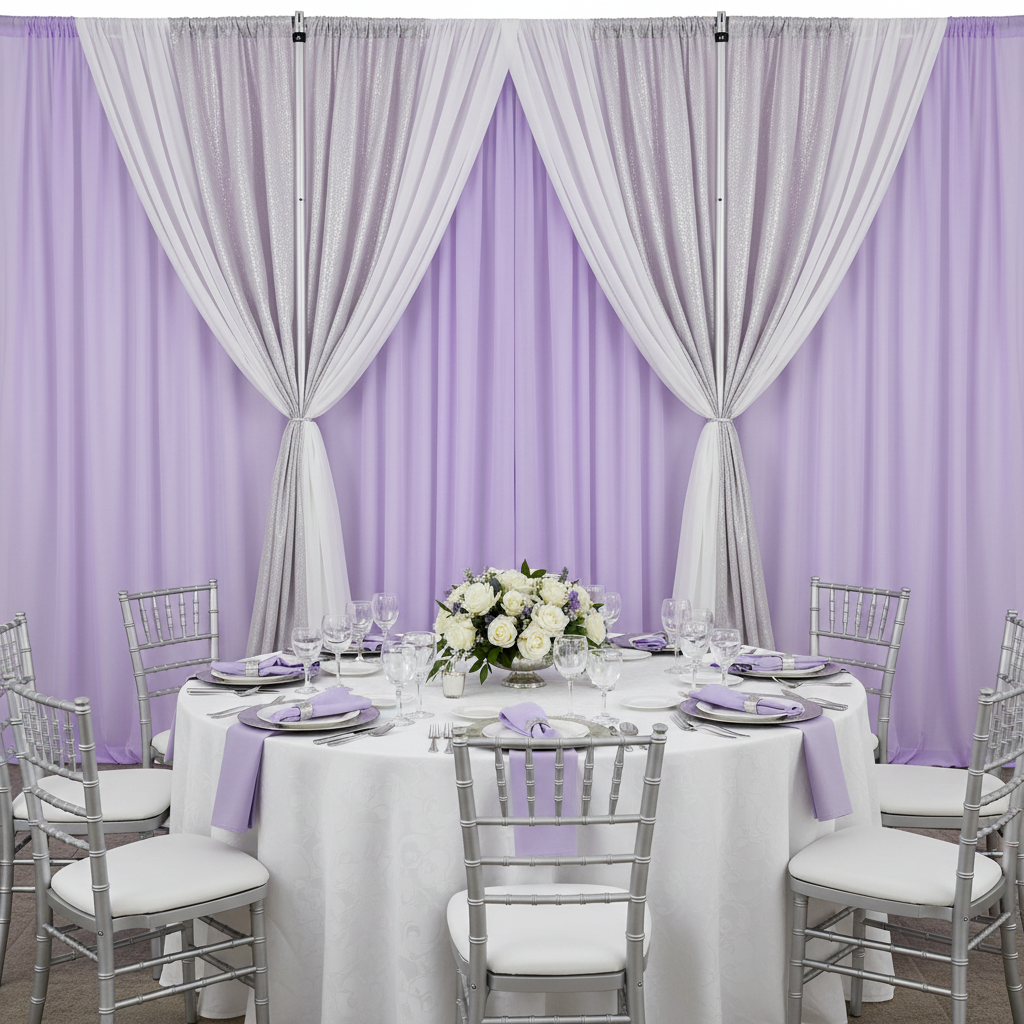 Chiffon Curtain Drape 12ft H x 58