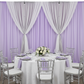 Chiffon Curtain Drape 12ft H x 58" W Panel - Lavender