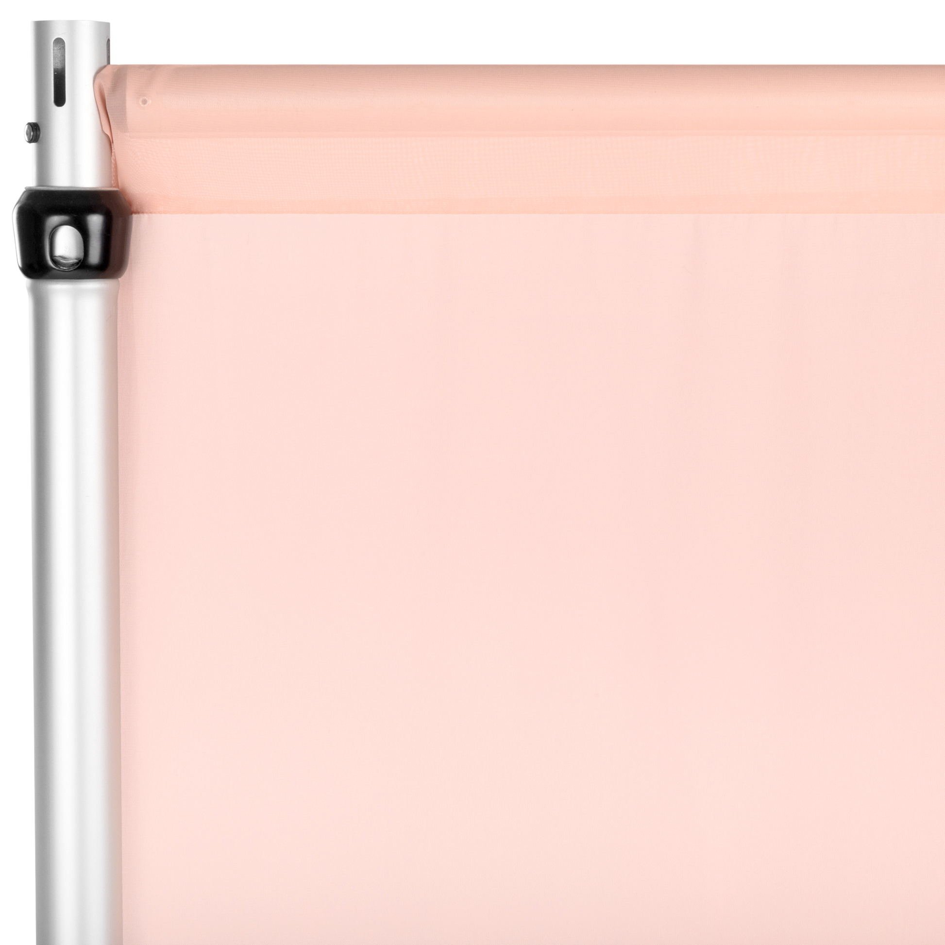 Chiffon Curtain Drape 14ft H x 118" W Panel Blush/Rosegold flat