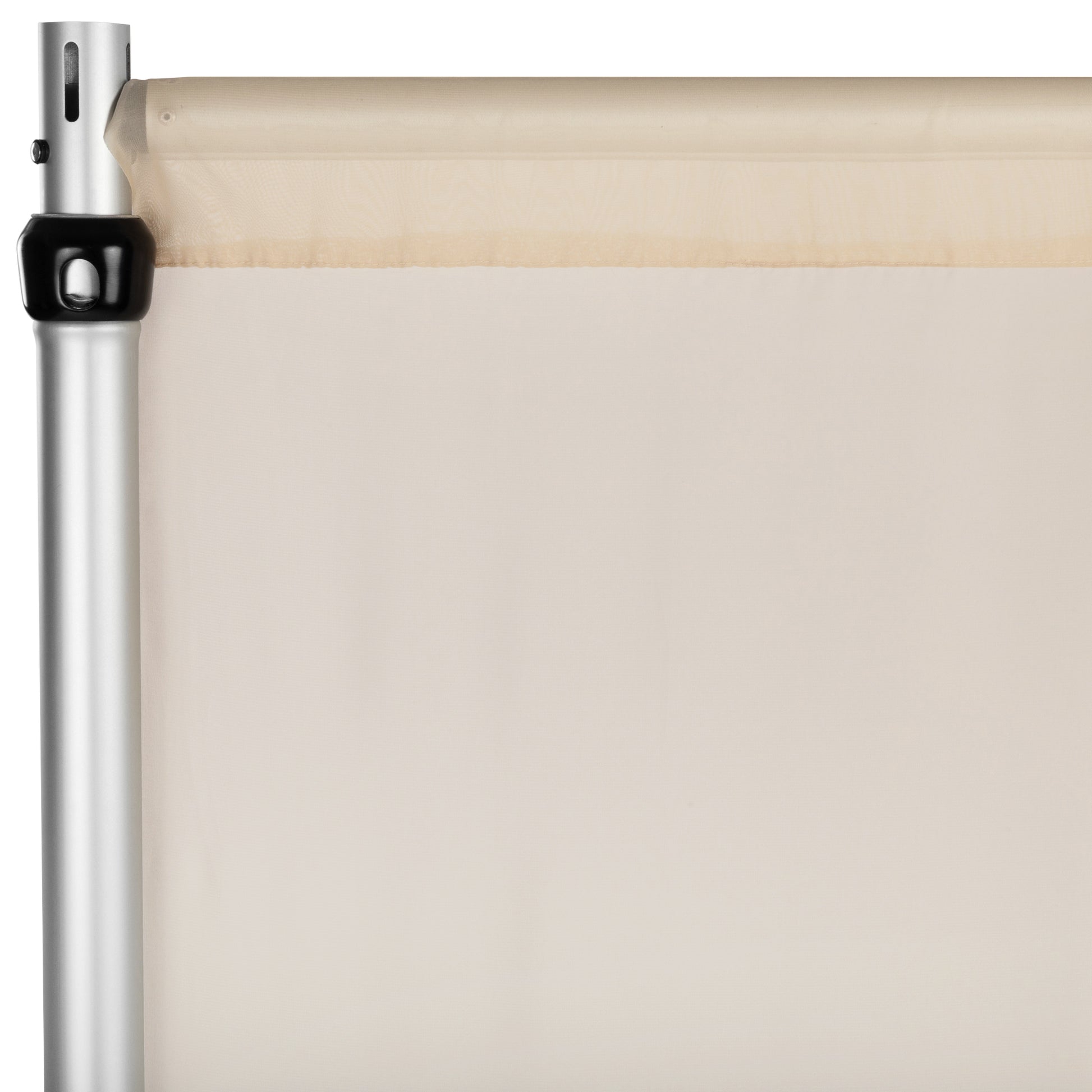 Chiffon Curtain Drape 12ft H x 118" W Panel Champagne flat view