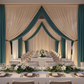 Chiffon Curtain Drape 12ft H x 118" W Panel - Champagne