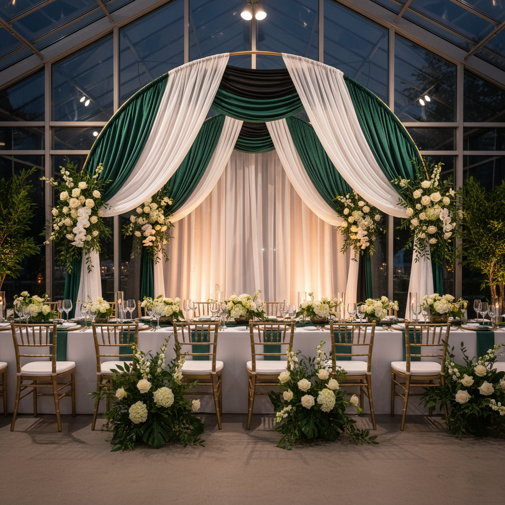 Chiffon Curtain Drape 12ft H x 118