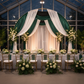Chiffon Curtain Drape 12ft H x 118" W Panel - White