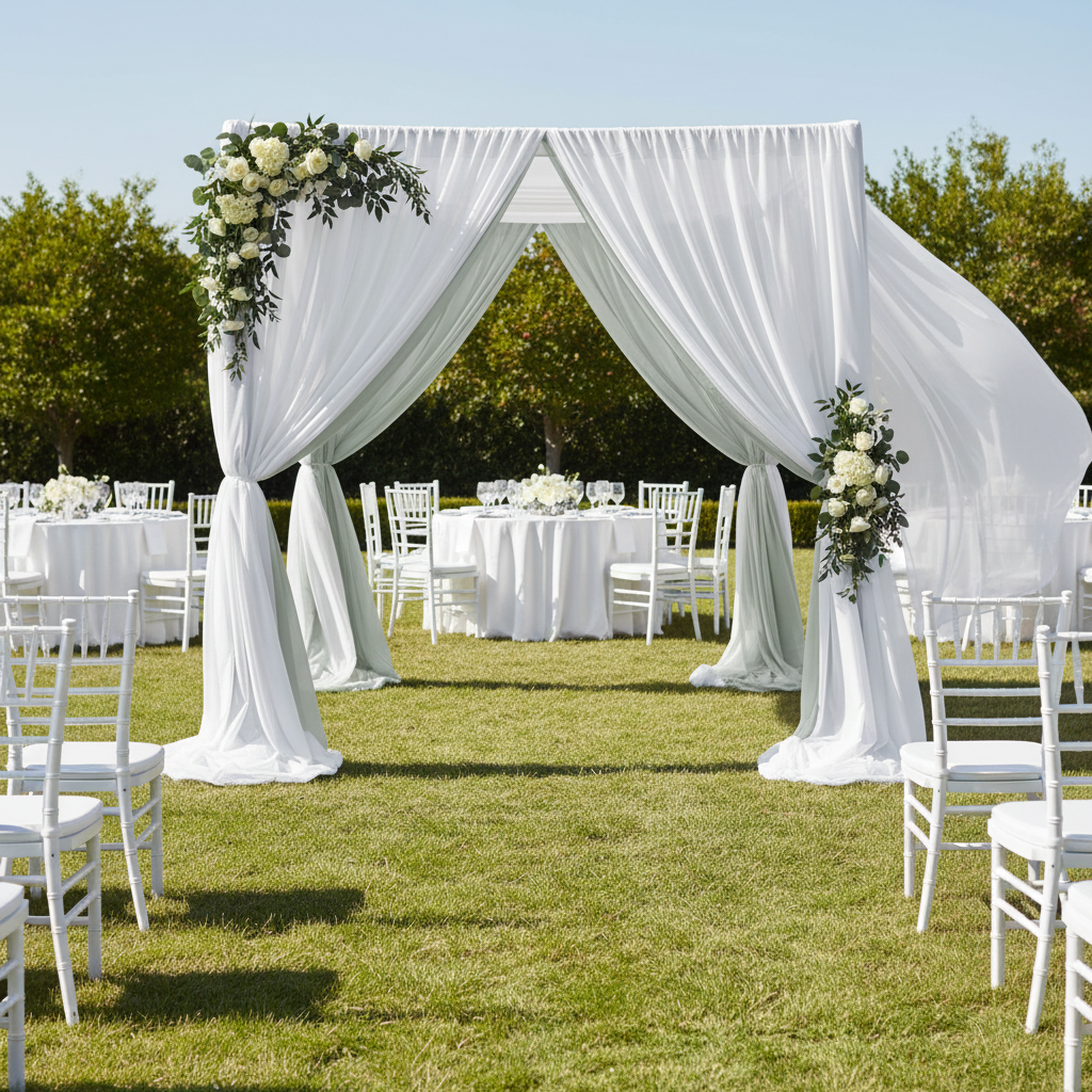 Chiffon Curtain Drape 12ft H x 118
