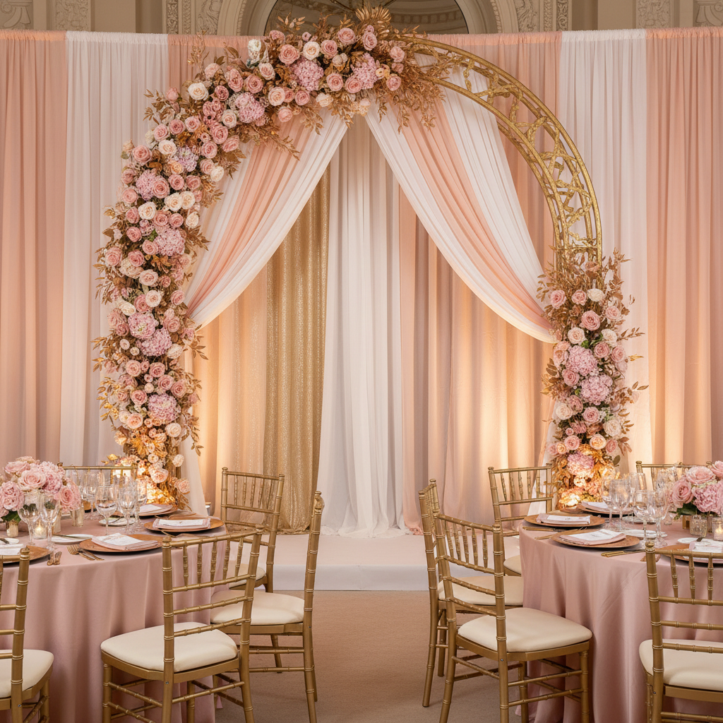 Chiffon Curtain Drape 14ft H x 118