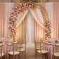 Chiffon Curtain Drape 14ft H x 118" W Panel - Blush/Rose Gold
