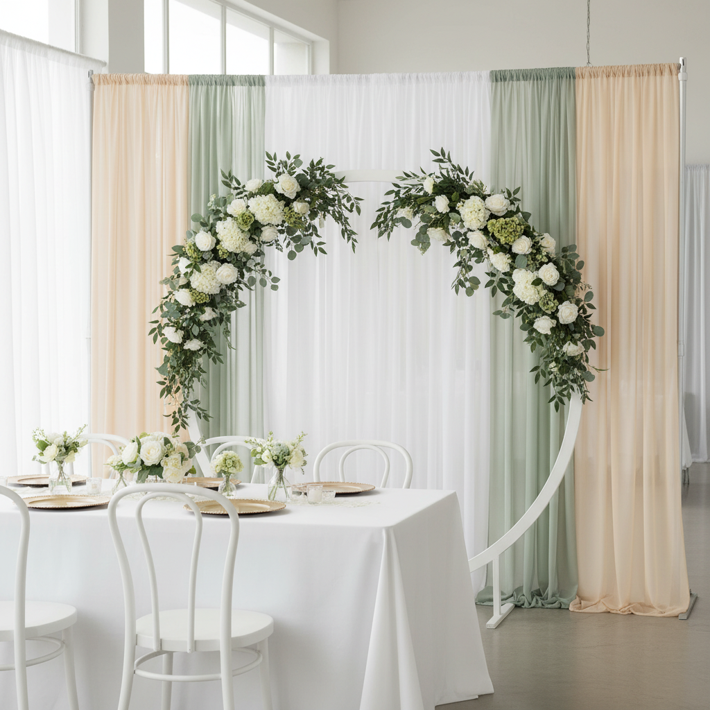 Chiffon Curtain Drape 14ft H x 118