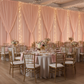 Chiffon Curtain Drape 14ft H x 58" W Panel - Blush/Rose Gold