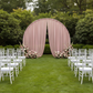 Chiffon Curtain Drape 14ft H x 58" W Panel - Dusty Rose/Mauve