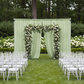 Chiffon Curtain Drape 14ft H x 58" W Panel - Sage Green