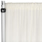 Chiffon Curtain Drape 12ft H x 118" W Panel - Ivory