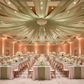 Chiffon Fabric Bolt 58" x 10 yards - Sage Green used as ceiling drapes for corporate gathering