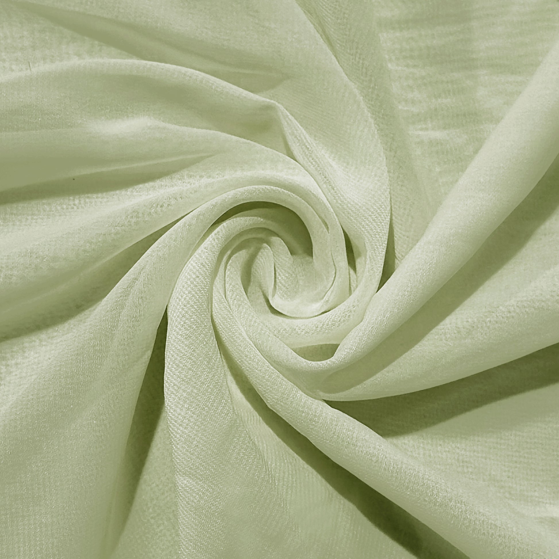 Chiffon Sage Green fabric