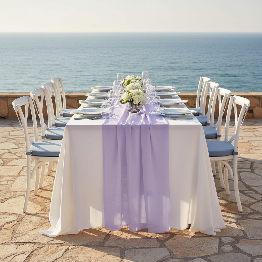 Chiffon Wedding Table Runner 10FT x 27