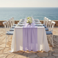 Chiffon Wedding Table Runner 10FT x 27" Lavender 