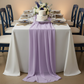 Chiffon Wedding Table Runner 10FT x 27" Lavender 