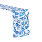 Chinoiserie Floral Scuba Table Runner - Blue Close Up
