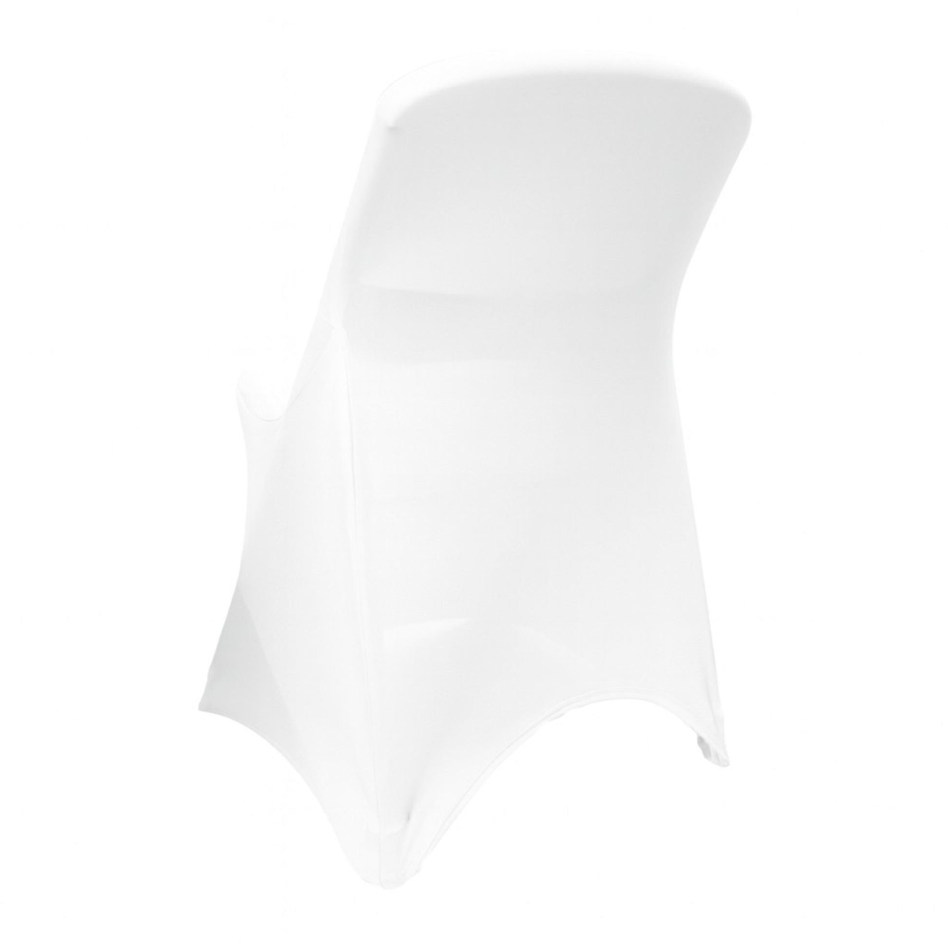 Classic Lifetime Spandex Folding Chair Cover  Ivory back view