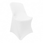 Classic Lifetime Spandex Folding Chair Cover  Ivory side view