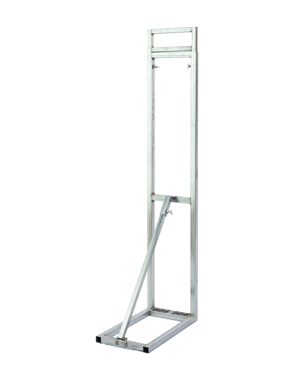 Collapsible Adjustable Height Backdrop Support Stand - Silver - CV Linens