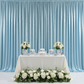Crinkle Shimmer 10ft H x 52" W Drape/Backdrop Panel - Baby Blue for baby shower backdrop