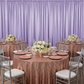 Crinkle Shimmer 10ft H x 52" W Drape/Backdrop Panel - Lavender for a birthday reception