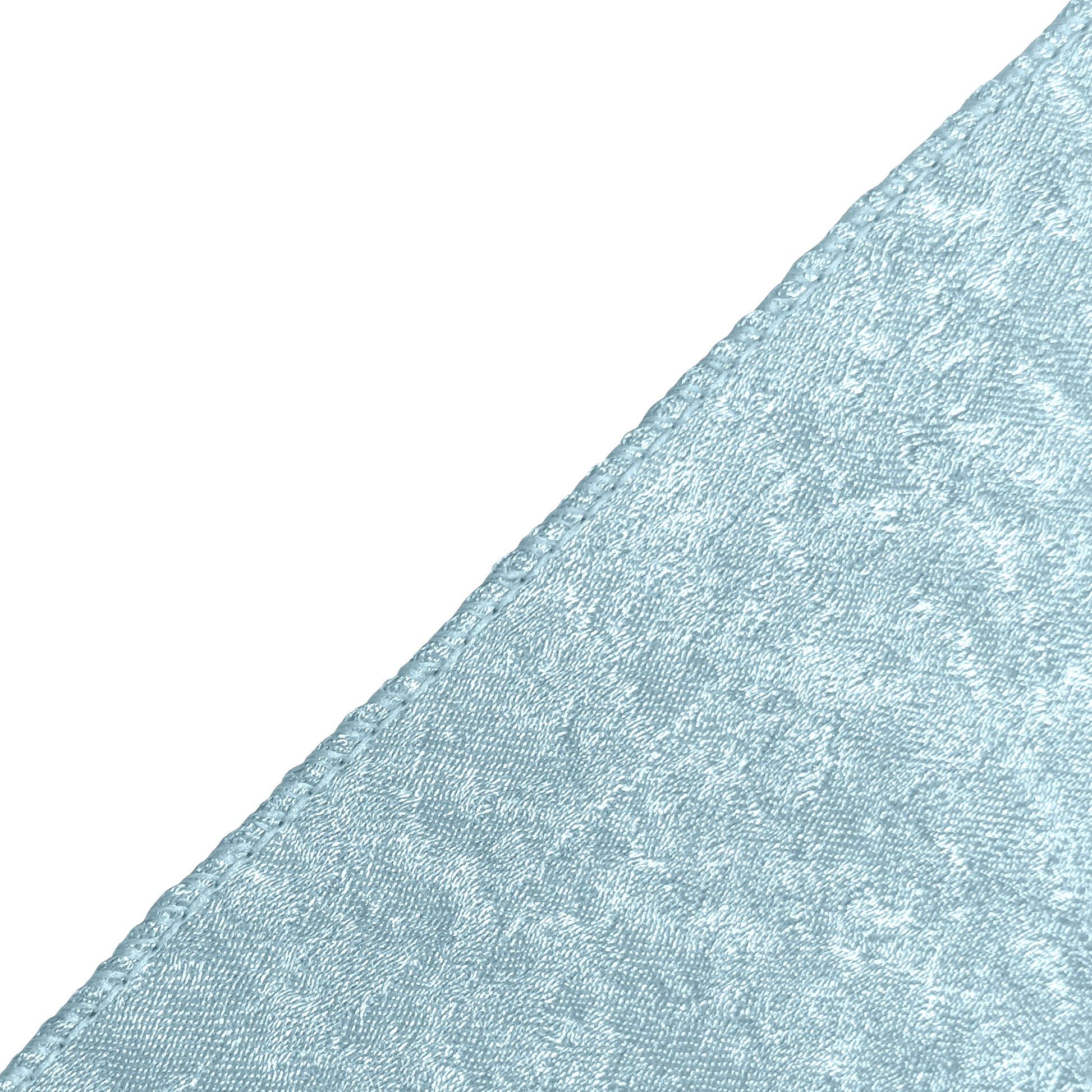 Crinkle Shimmer 10ft H x 52" W Drape/Backdrop Panel Baby Blue serged edge finish