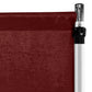 Crinkle Shimmer 10ft H x 52" W Drape/Backdrop Panel Burgundy flat
