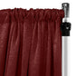 Crinkle Shimmer 10ft H x 52" W Drape/Backdrop Panel Burgundy scrunched