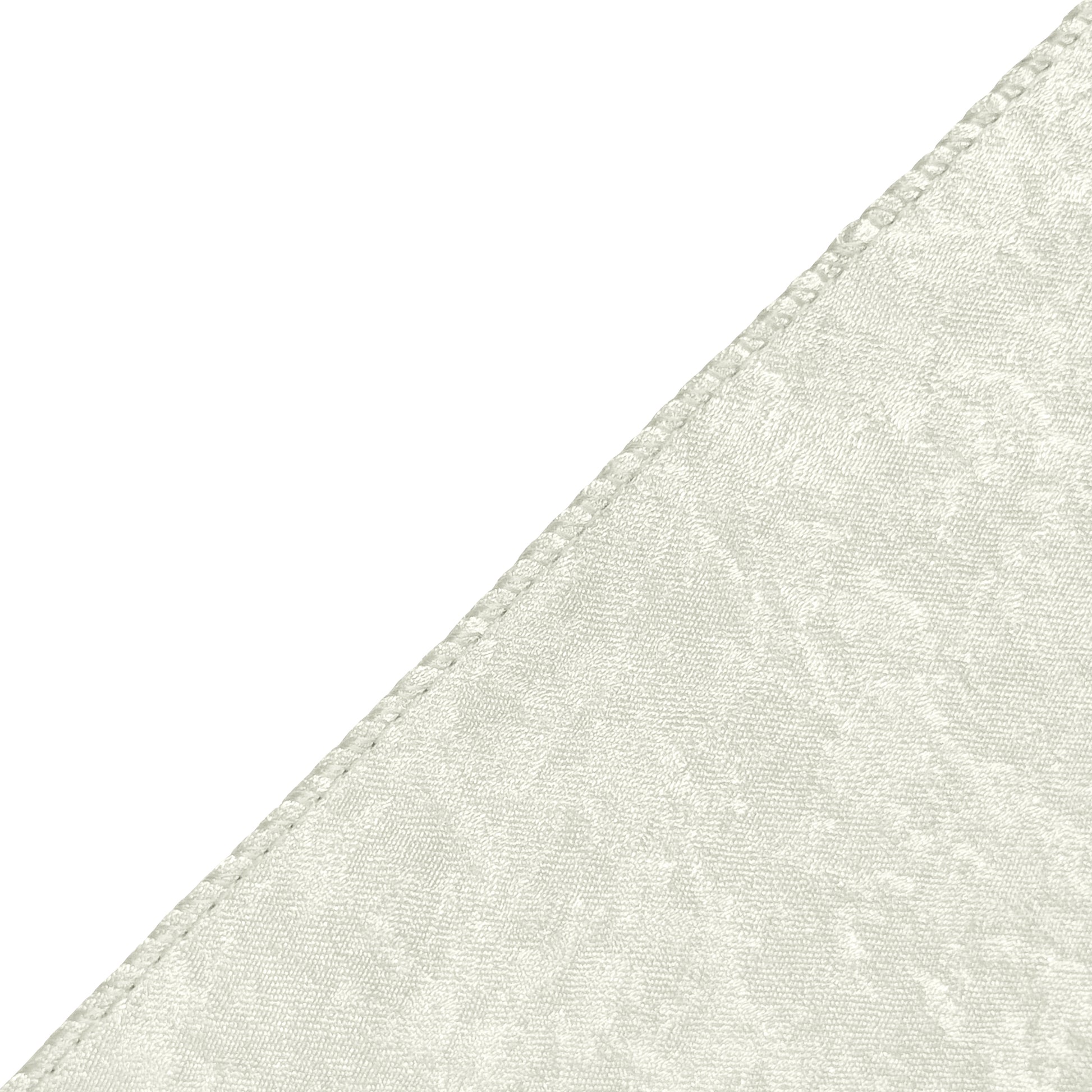 Crinkle Shimmer 10ft H x 52" W Drape/Backdrop Panel - Ivory serged edge finish