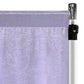 Crinkle Shimmer 10ft H x 52" W Drape/Backdrop Panel Lavender flat