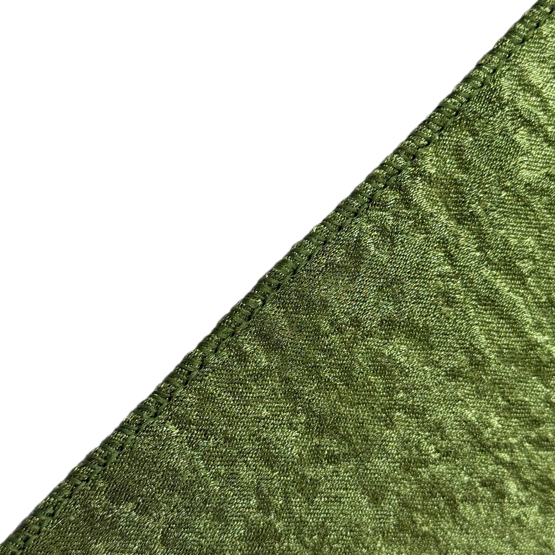 Crinkle Shimmer 12ft H x 52" W Drape/Backdrop Panel Willow Green serged edge finish