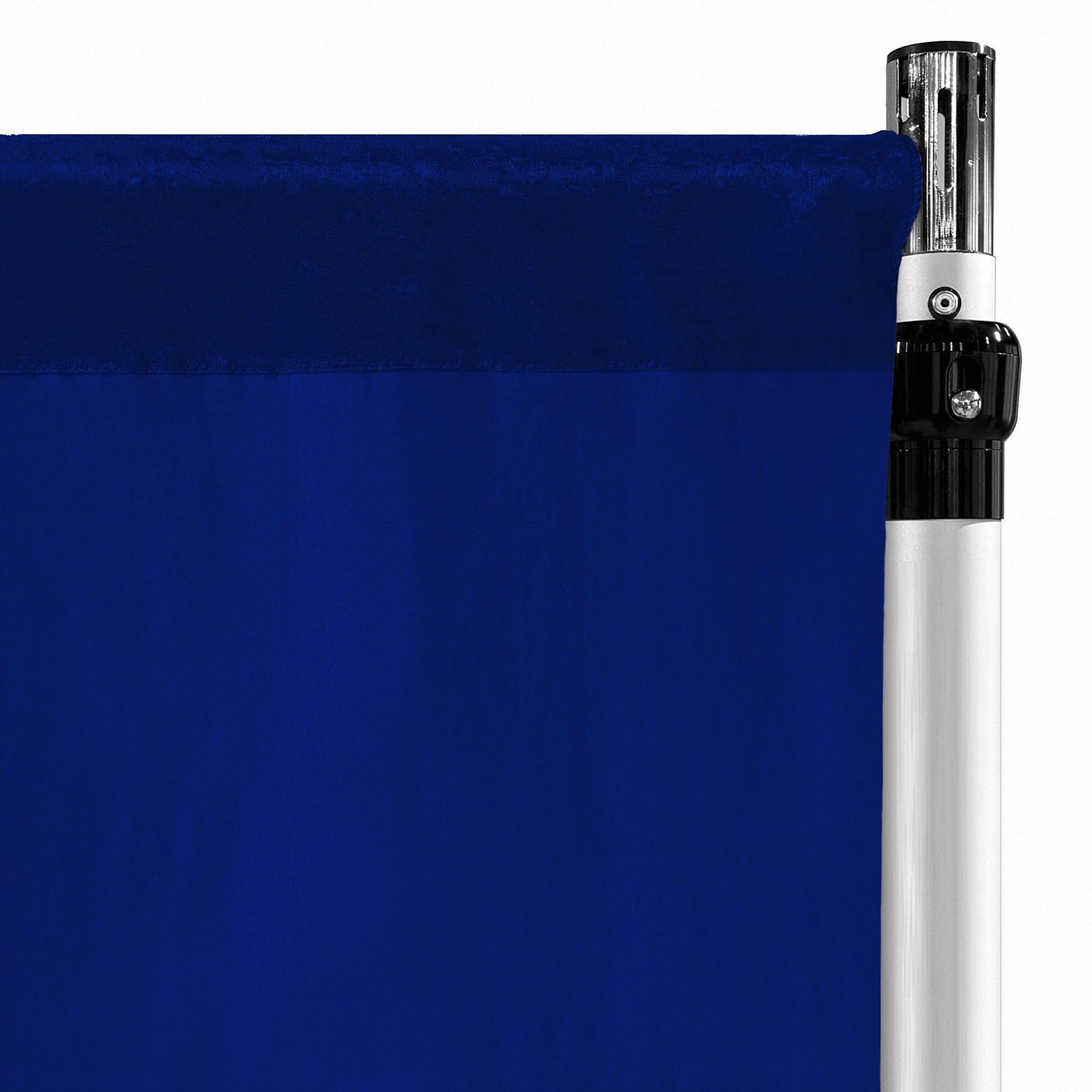 Crinkle Shimmer 10ft H x 52" W Drape/Backdrop Panel Royal Blue backside of material