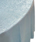 Crinkle Shimmer 120" Round Tablecloth Baby Blue edge view