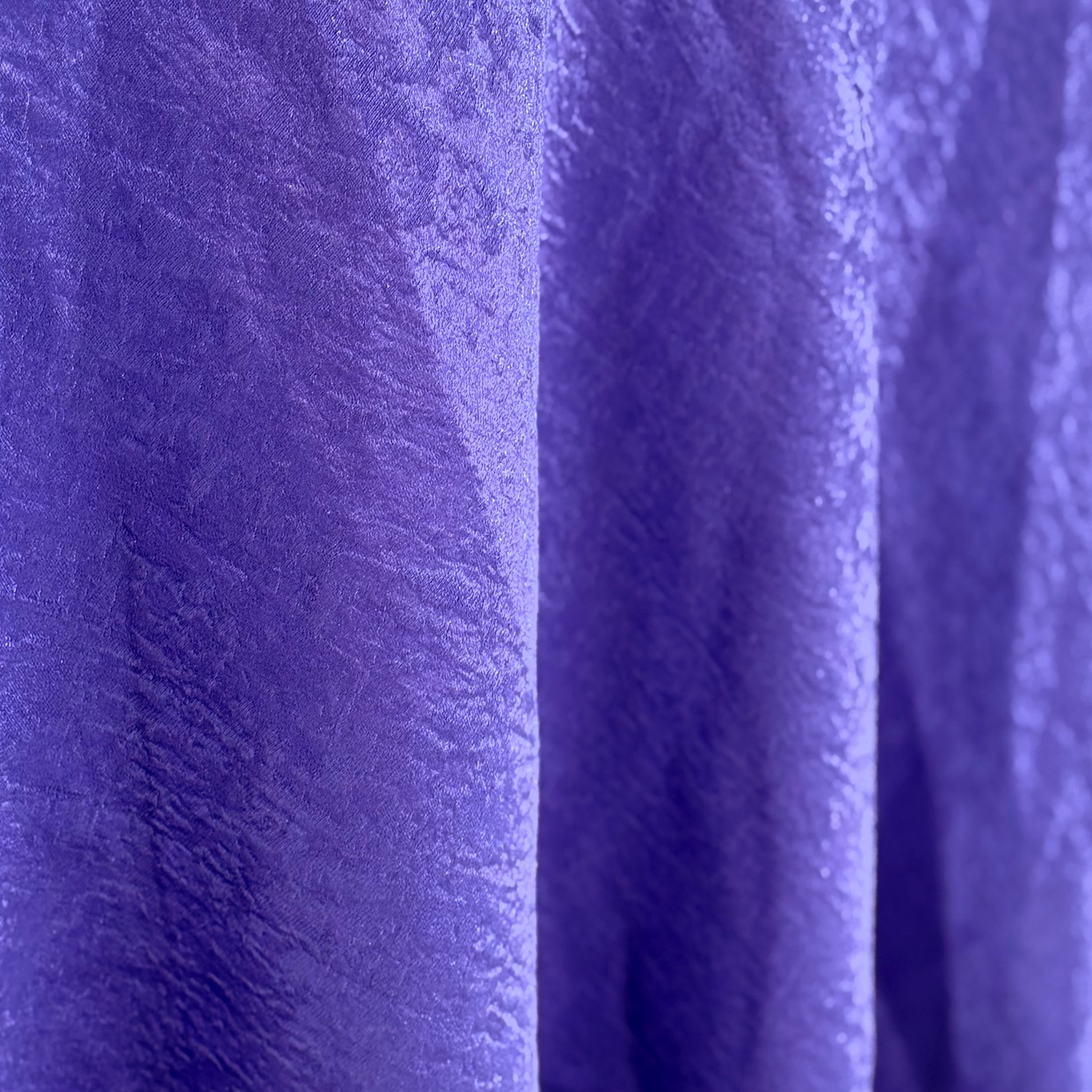 Crinkle Shimmer Purple fabric close up
