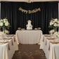 Crinkle Shimmer 12ft H x 52" W Drape/Backdrop Panel - Black