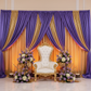 Crinkle Shimmer 12ft H x 52" W Drape/Backdrop Panel - Purple