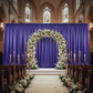 Crinkle Shimmer 12ft H x 52" W Drape/Backdrop Panel - Purple