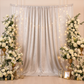 Crinkle Shimmer 12ft H x 52" W Drape/Backdrop Panel - Silver
