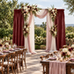 Crinkle Shimmer 12ft H x 52" W Drape/Backdrop Panel Burgundy garden wedding drape setup