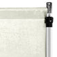 Crinkle Shimmer 12ft H x 52" W Drape/Backdrop Panel Ivory flat