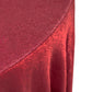 Crinkle Shimmer 132" Round Tablecloth Burgundy edge view