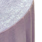 Crinkle Shimmer 132" Round Tablecloth Lavender edge view