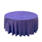 Crinkle Shimmer 132" Round Tablecloth Purple full view
