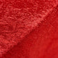 Crinkle Shimmer 132" Round Tablecloth Red edge close up
