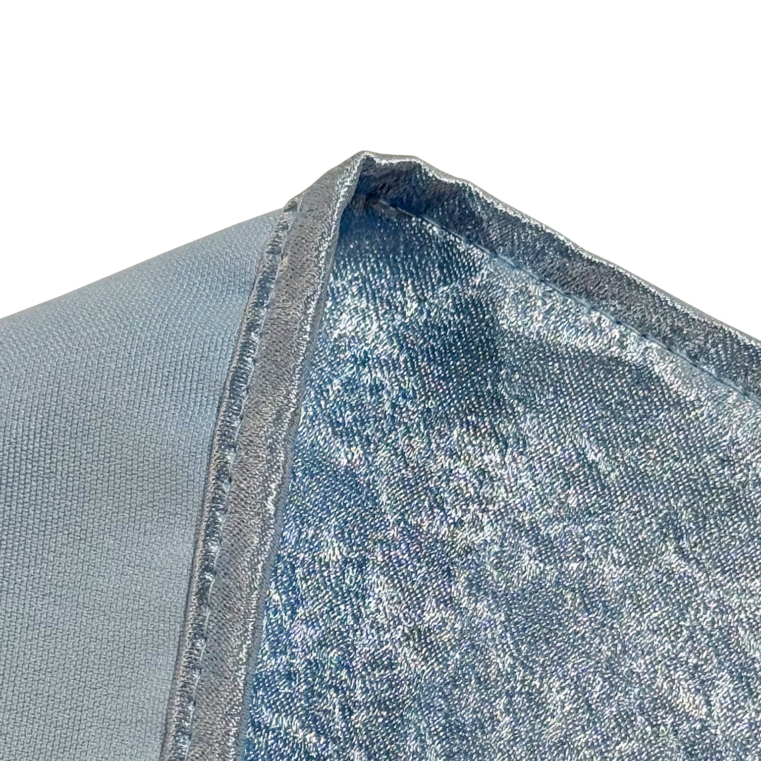 5 pcs/pk Crinkle Shimmer Napkin 20"x20" Baby Blue hemmed finish