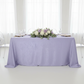 Crinkle Shimmer 90"x132" Rectangular Tablecloth Lavender for Bridal Shower