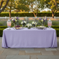 Crinkle Shimmer 90"x132" Rectangular Tablecloth Lavender for Garden Party
