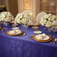 Crinkle Shimmer 90"x132" Rectangular Tablecloth Purple